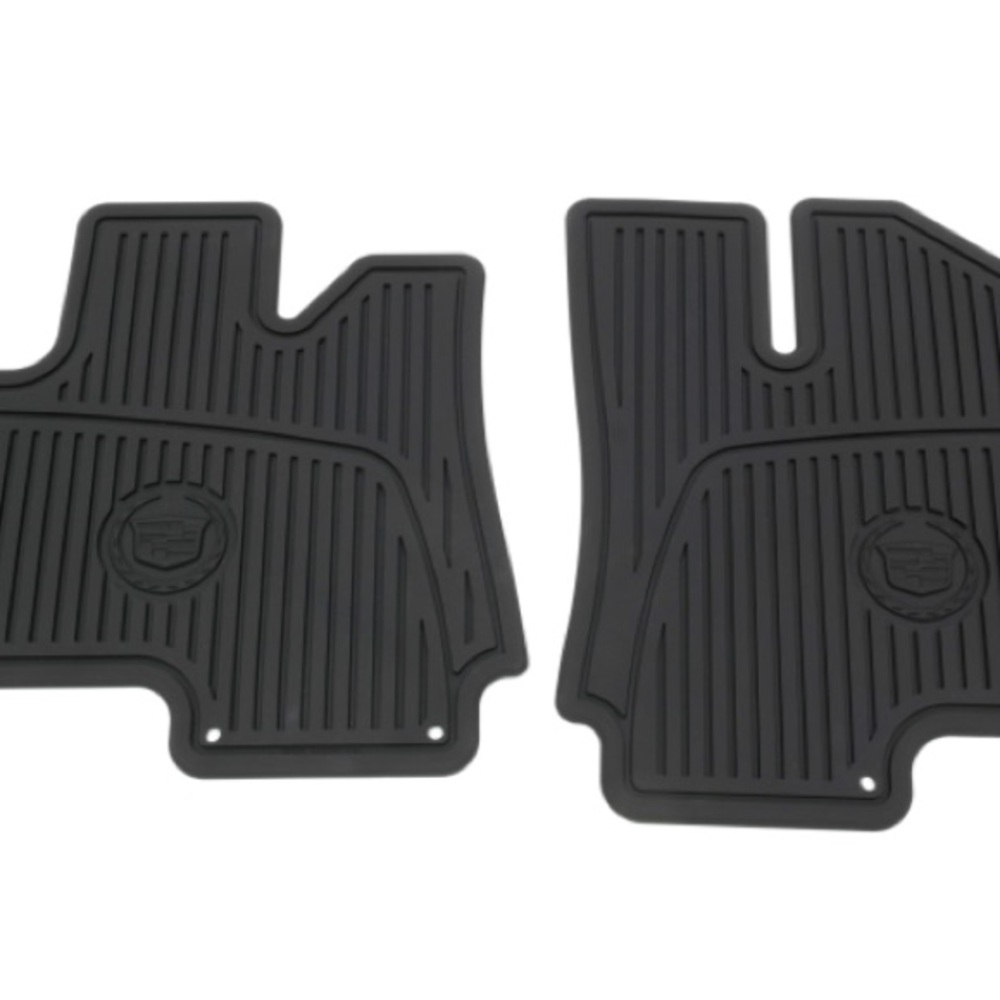 CADILLAC 2 Floor Mats SRX 2014 Black Rubber